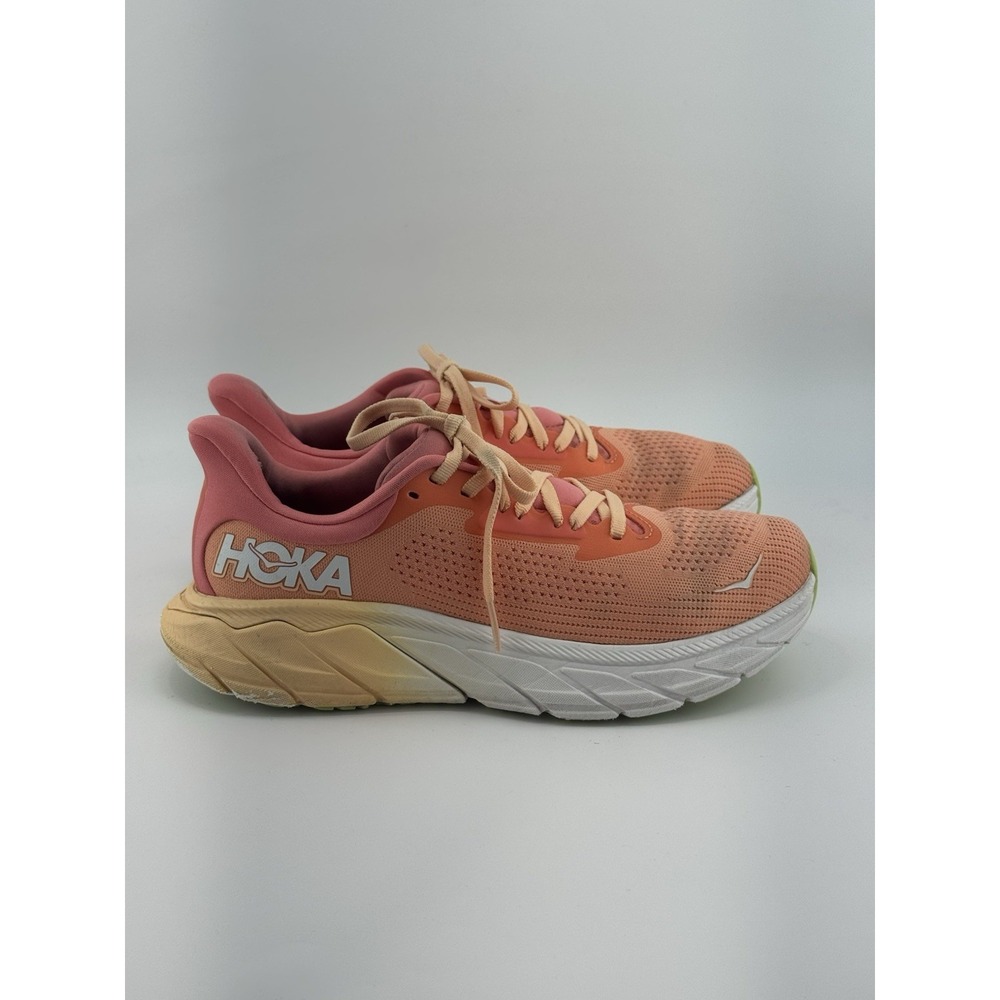 Hoka One One Arahi 7 Running Shoes Women's Orange Pink Size 7.5 B